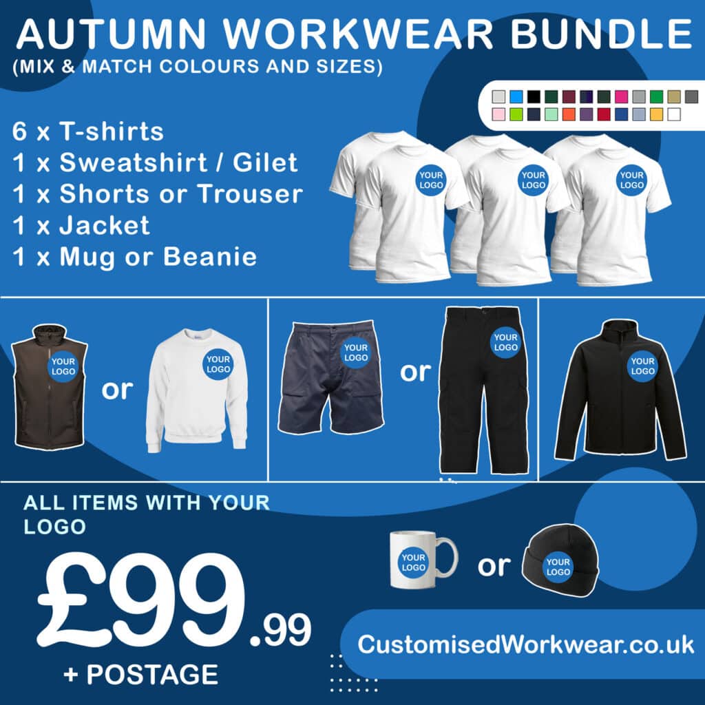 30 T-Shirts Workwear Bundle » Workwear | Customised Workwear ...